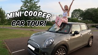 MY FIRST CAR TOUR 2020 | what's in my MINI Cooper?