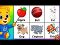 Abc song nursery rhymes | Phonic sounds of alphabets | Learn abc alphabets & fruits names for kids