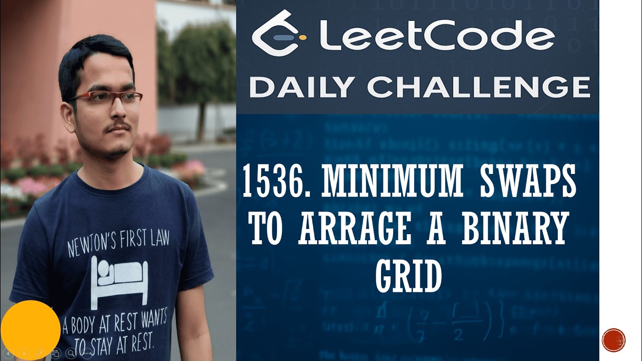 1536. Minimum Swaps to Arrange a Binary Grid | Leetcode Daily Challenge