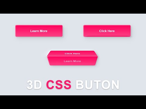 Video: How To Make 3D Buttons