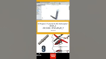 9- SolidWorks |Helicopter|: Shaft_2  #3d #design #engineering #cad #solidworks #project