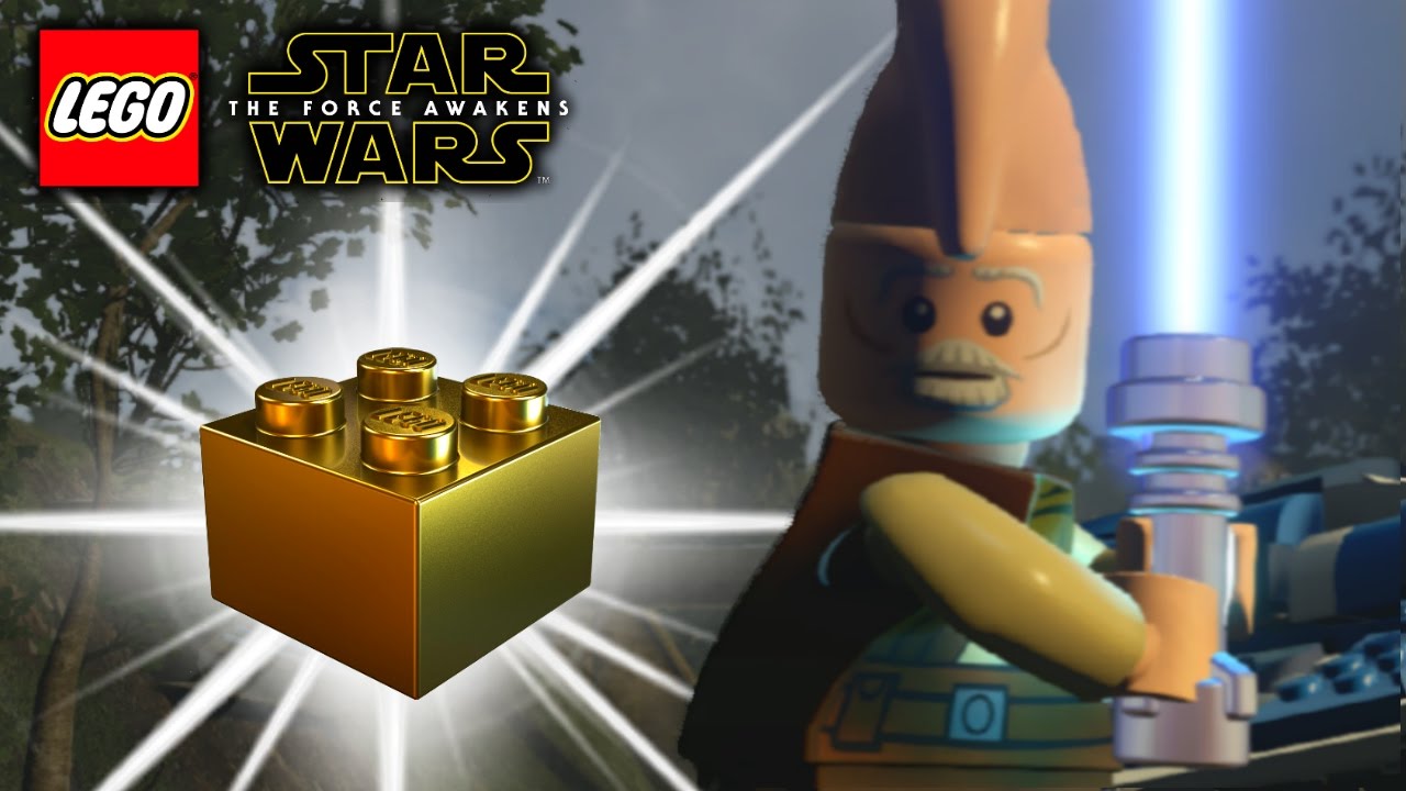LEGO Star Wars The Force Awakens Walkthrough D'Qar Hub All Gold