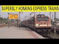 10 in 1 superbly honking express trains taken from 0600am to 1200pm at boisar western railway 