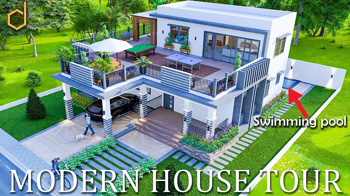 2 Storey Modern House Design with a Rooftop Garden and a Pool [520sqm] | 3 Bedrooms - DayDayNews