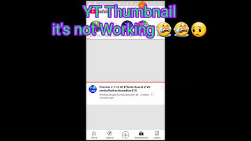 Thumbnail YT Has not Working😭😔