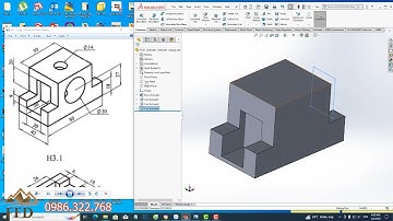 Hướng dẫn vẽ chi tiết cơ khí 1 bằng solidworks