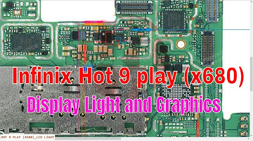 Infinix Hot 9 play (x680) Display Light and Graphics problem | Infinix Hot 9 play LCD jumper ways