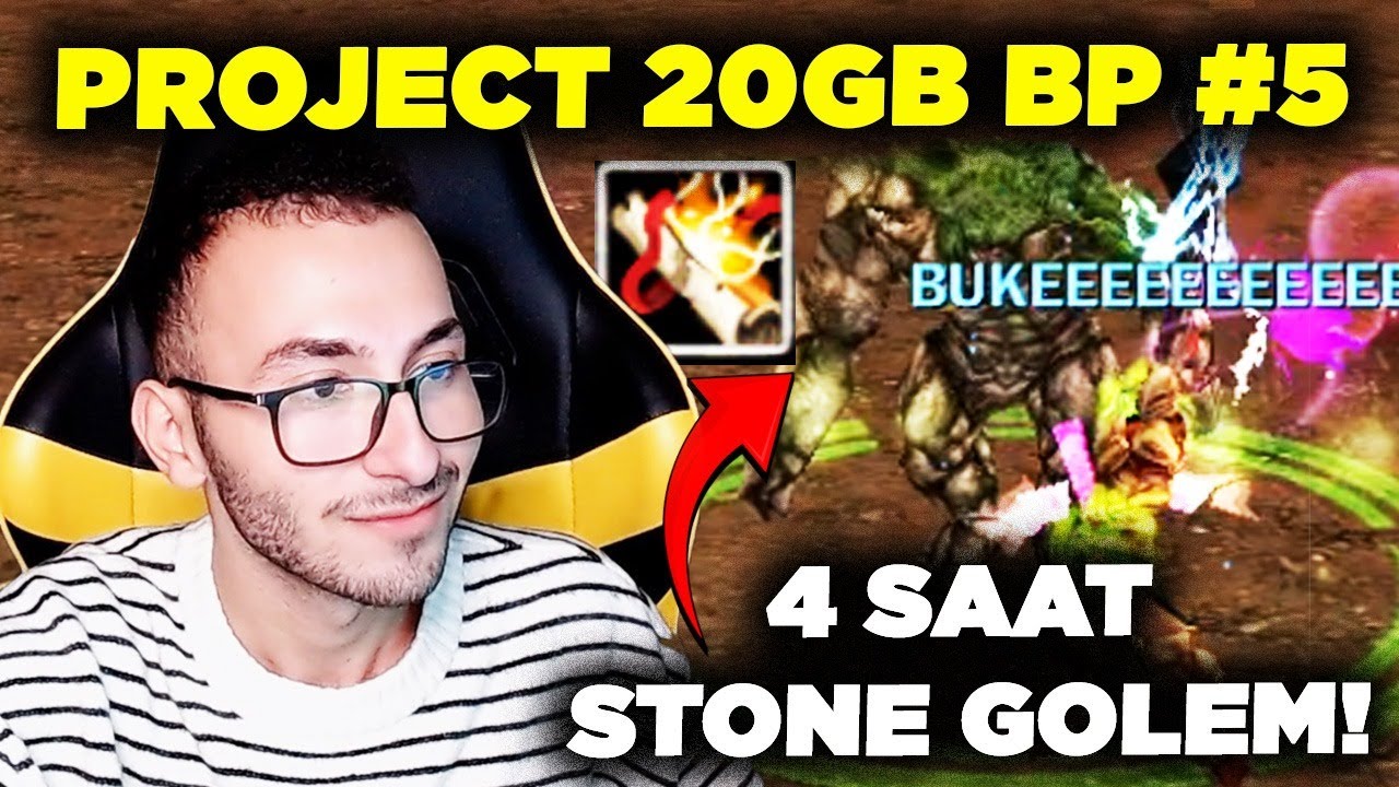 4 SAAT STONE GOLEM DÖNDÜM! | AMELİYAT UĞURLU GELDİ | PROJECT 20GB BP #5 | Knight Online