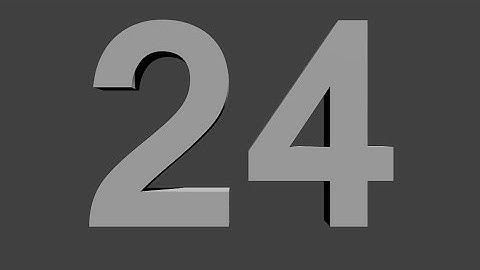 Blender numbers animation