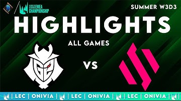 G2 vs BDS Highlights ALL GAMES | LEC 2025 Summer | G2 Esports vs Team BDS by Onivia