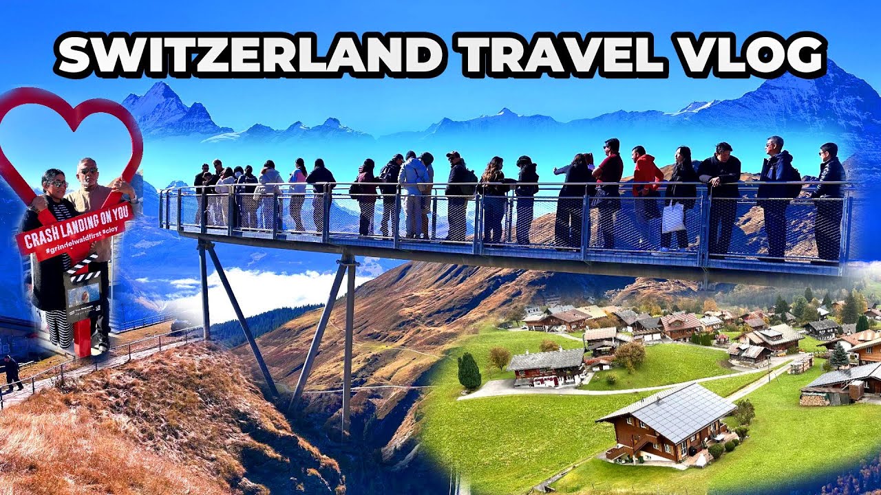 Switzerland Travel Vlog Malayalam, Grindelwald First Cliff Walk