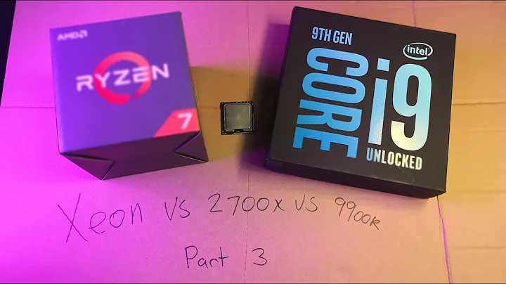 Combat des titans : 1680 v2 Xeon vs 9900k vs Ryzen 2700X