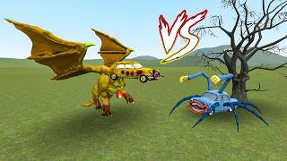 WE FOUND THE THOMAS TUNNEL CURSED BY THE CAR-EATER DRAGON VS HUGGY CAR  In Garry’s Mod