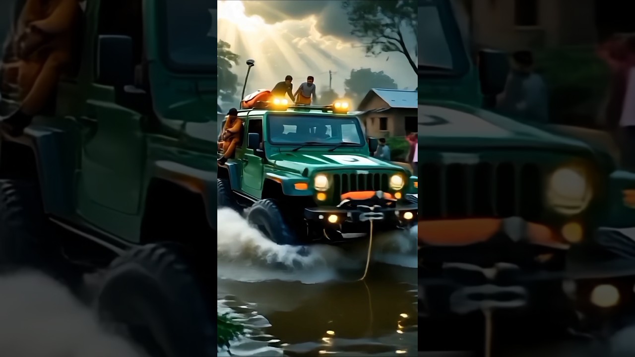 Pakistani 🇵🇰 Jeep Saving Lives in Flood | Real Heroes on Wheels 