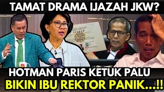 DRAMA IJAZAH PALSU SELESAI? HOTMAN PARIS KETUK PALU, BIKIN PANIK JOKOWI DAN UGM!!? 