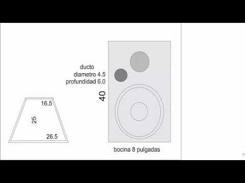 PLANO BAFLE 8 PULGADAS 2 VIAS - YouTube