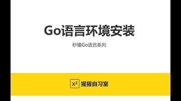 3 Go语言环境安装 秒懂Go语言