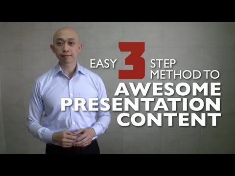 Easy 3 Step Method To Awesome Presentation Content (CC)