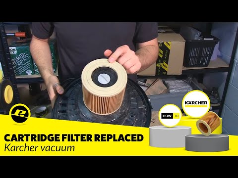 How to change a cartridge filter on a vacuum (Karcher)