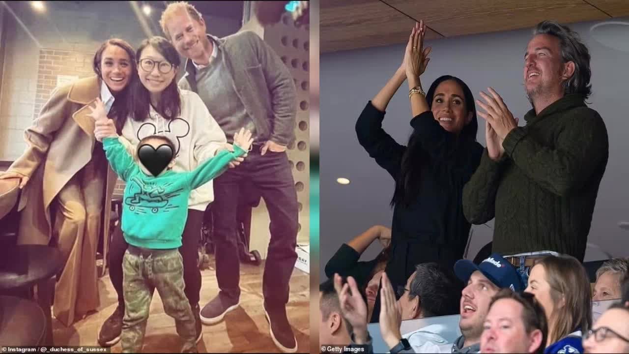 Meghan Markle and Prince Harry posed for a sweet photo with a young fan and  his mother in Vancouver - YouTube