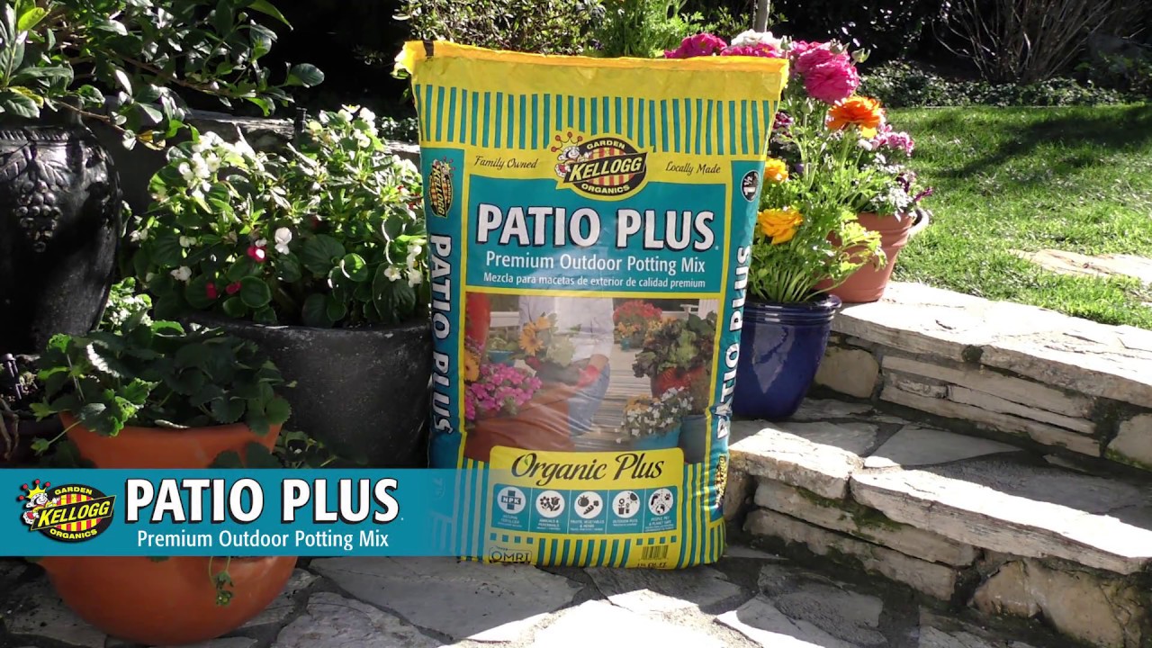Kellogg Garden Organics Patio Plus Premium Outdoor Potting Mix