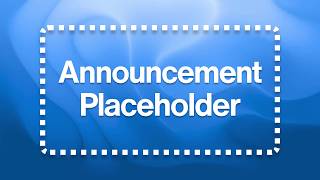Example Announcement Placeholder Video for Websites & Apps - 20 Seconds, No Audio (FREE to Embed)