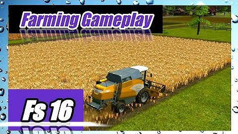 farming simulator 16 | multiplayer gameplay | sowing machine | harvesting | fs 14 | timelapse video