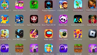 Bowmasters,Supreme Duelist,Scary Teacher 3D,Sonic Forces,PvZ Fusion,Slice Them All,StickWar Legacy.. screenshot 3