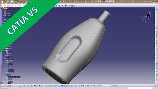 Bottle - Catia v5 GSD Training - Blend - Multisection surface