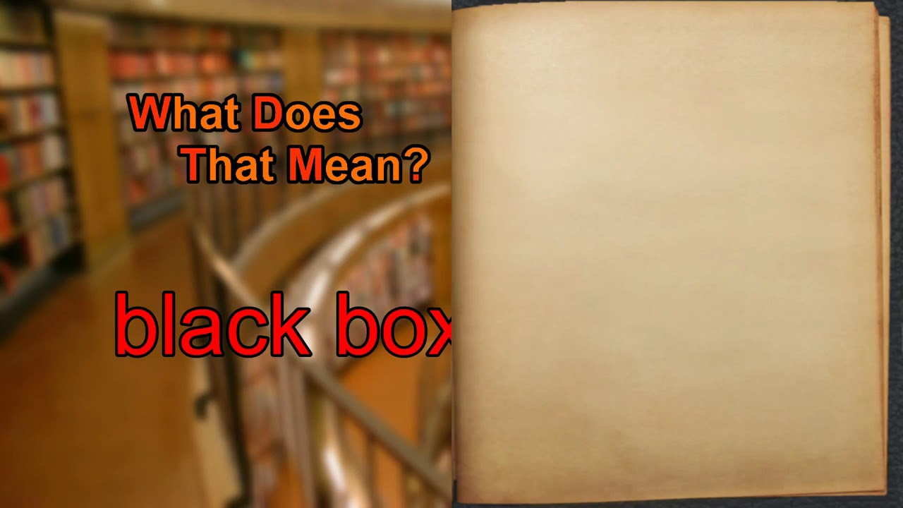 What Does Black Box Warning Mean YouTube