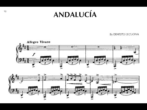 Ernesto Lecuona - Andalucia (Lars Roos, piano)