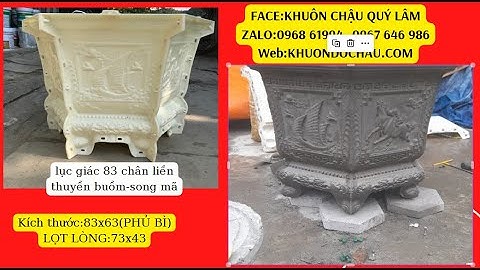 Giới Thiệu Và Báo Giá Khuôn Đúc Chậu Lục GIác 83 Chân Liền Mẫu Mới Giá Chỉ Còn 1700k Bao Ship