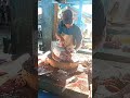The charm of this young man's sharp machete fillets tuna smoothly #fishcutting #fish #fypシ #talon