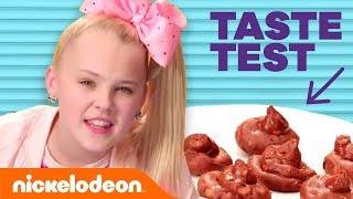 JoJo Siwa, Henry Danger & School of Rock Stars Try ‘The Weird Holiday Food Taste Test' 🎁  | Nick