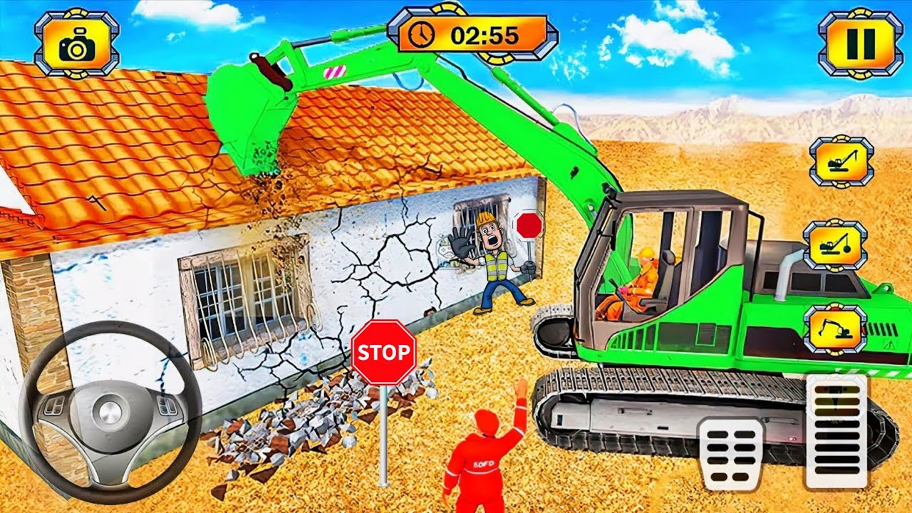 New Large City Road Construction Gameplay 🚧 - Android Gameplay