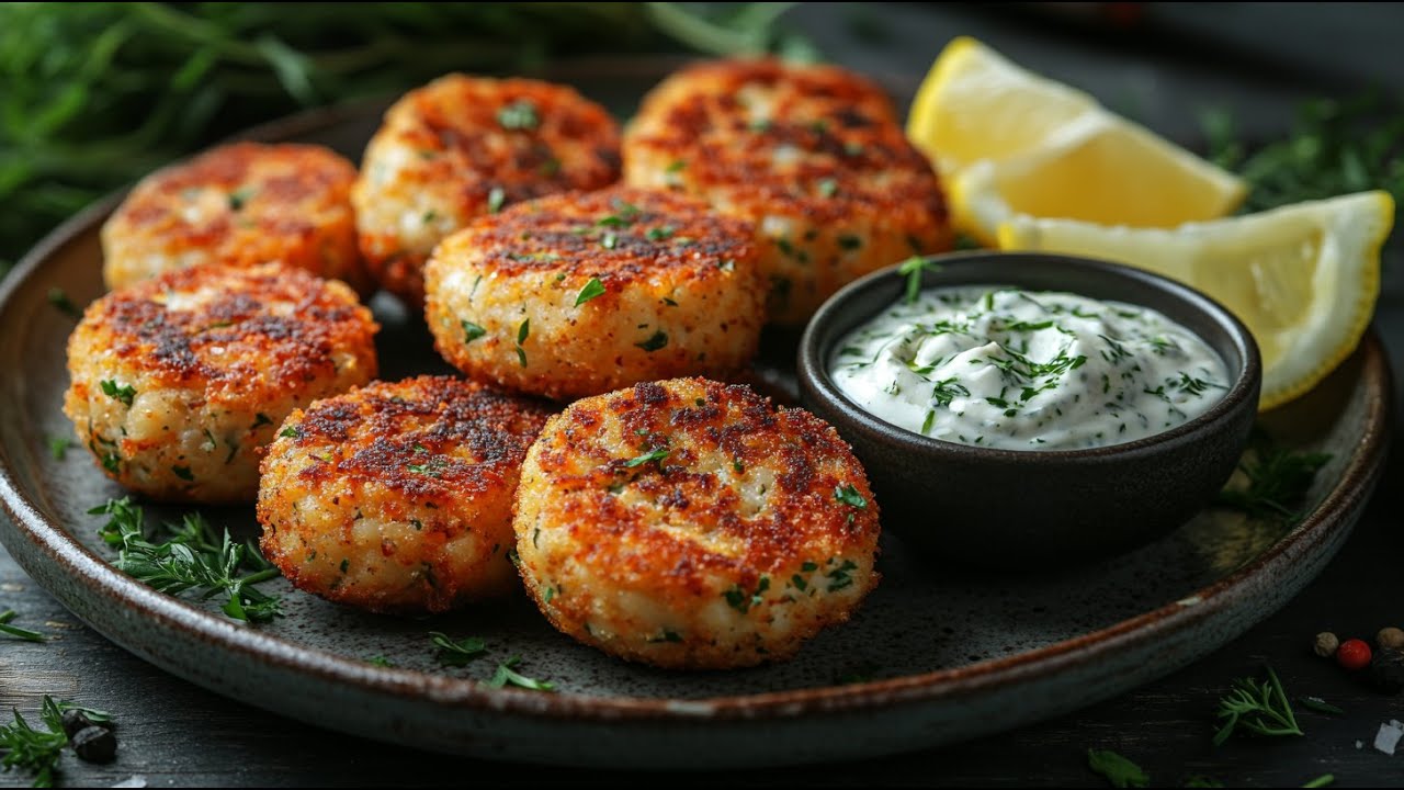 So hast du Kichererbsen noch nie gegessen! Vegane Bratlinge mit Kräuterjoghurt