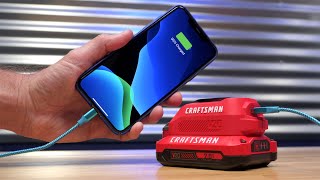 🔋 Turn Your Craftsman Tool Battery Into a USB Power Bank!