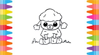 How to Draw Cute Poodle Step by Step