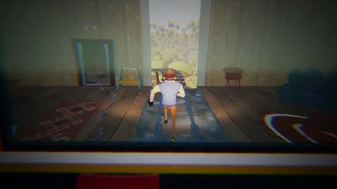 Hello neighbor: Running the neighbor over with a train