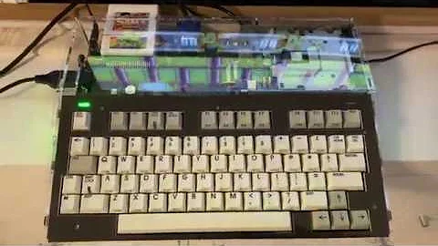 MEGA65 DevKit prototype r2 in action (playing Sam's Journey)