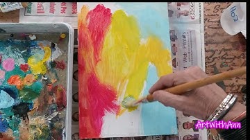 Acrylic ink background technique/beginner acrylic ink | acrylics  background for a stencil