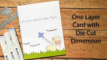 One Layer Card with Die Cut Dimension