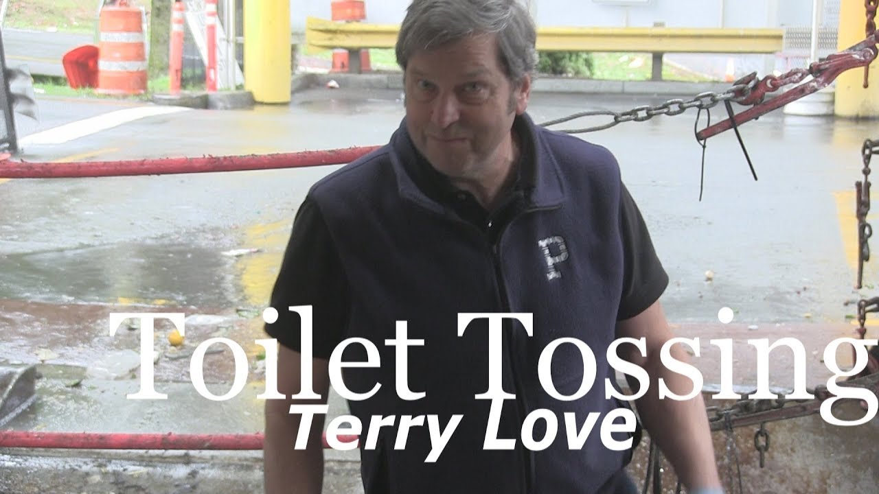 Toilet tossing, how to recycle old toilets YouTube