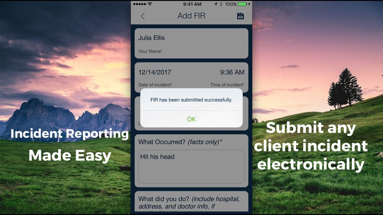 how to submit a field incident report fir from qsmobile qsp field incident report