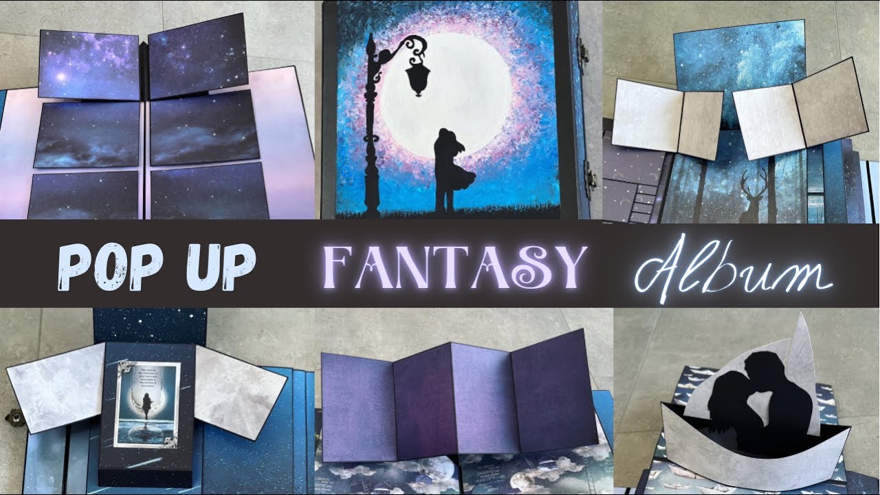Pop-Up Photo Album FANTASY ⭐ Interactive Handmade Scrapbook