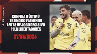 Confira o último treino do Flamengo antes de jogo decisivo pela Libertadores