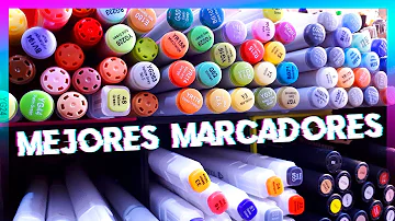 ¿Cuáles son los marcadores de acrílico?