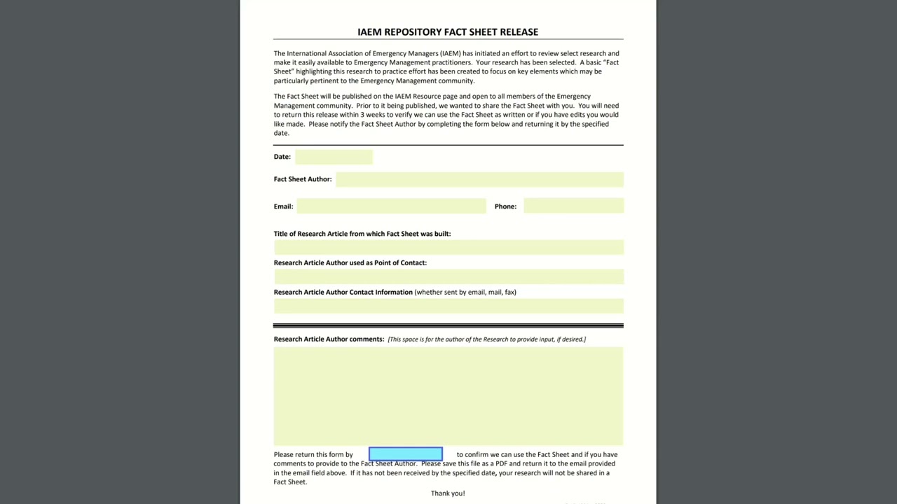 Research to Practice Fact Sheets