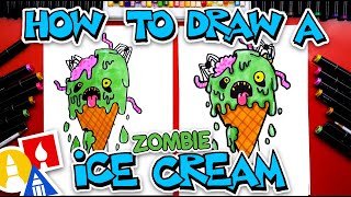 how to draw zombie ice cream