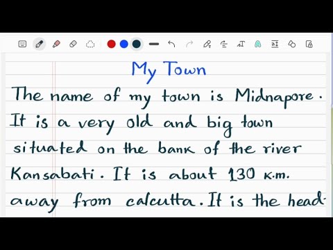 my town essay 250 words for students